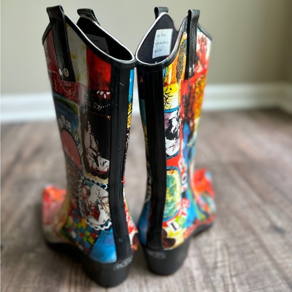 BOPS by Beehive CowGirl Up Western Heeled Rain Boots Women’s Size 7 - Picture 9 of 13